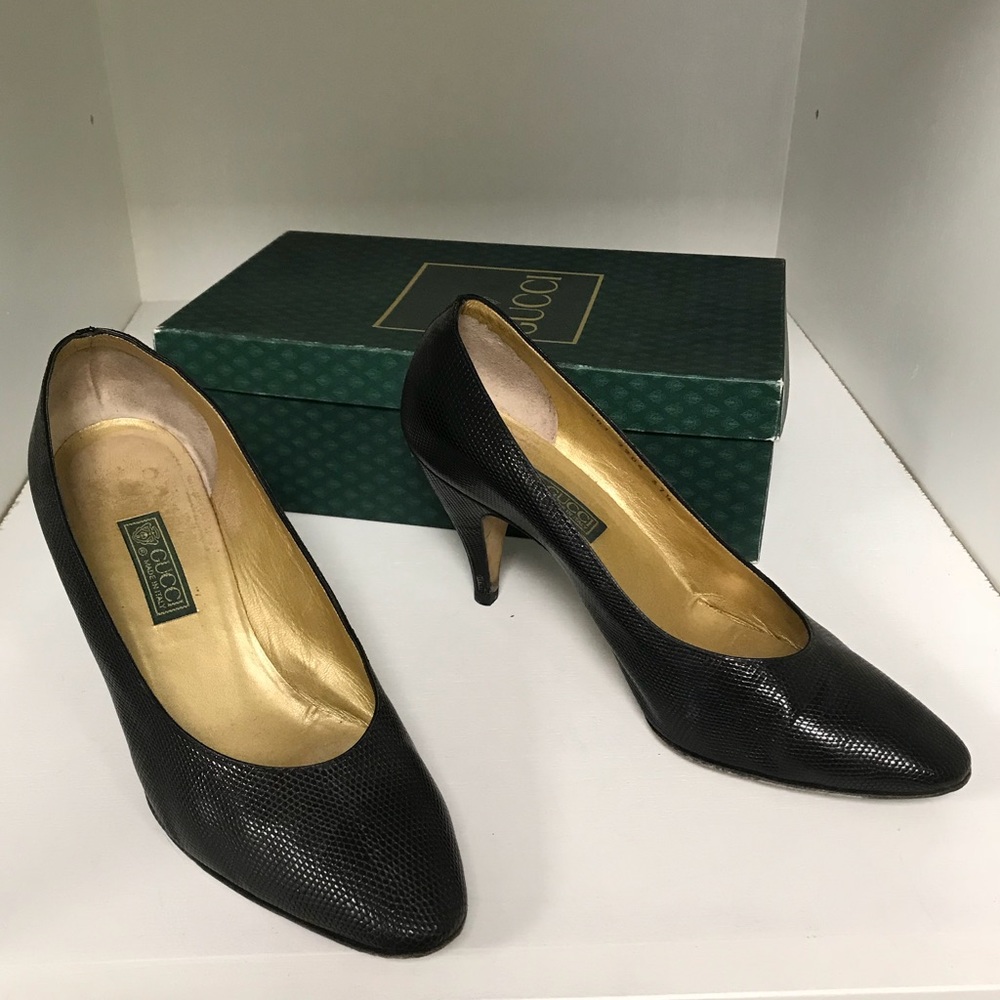 Gucci Lizard Skin Pumps